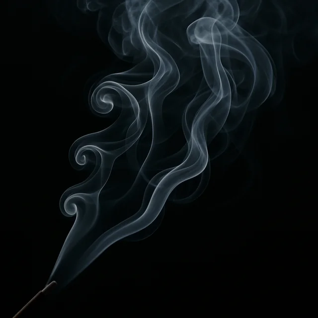 Humo como evocación de maderas cálidas.